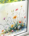 Fensterfolie Sichtschutzfolie Kinderzimmer Küche Blumenmotiv