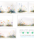 Lichtdurchlässige Fensterfolie Motiv Blumen G821