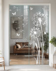 Glasdekorfolie Pusteblume mit Samen. Motiv G332