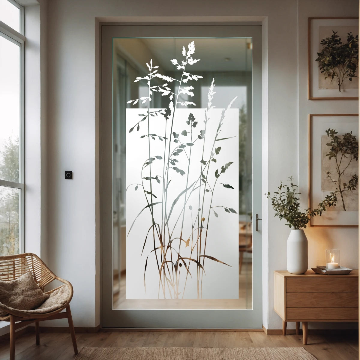 Sichtschutzfolie Fensterfolie Motiv "Gräser" G548