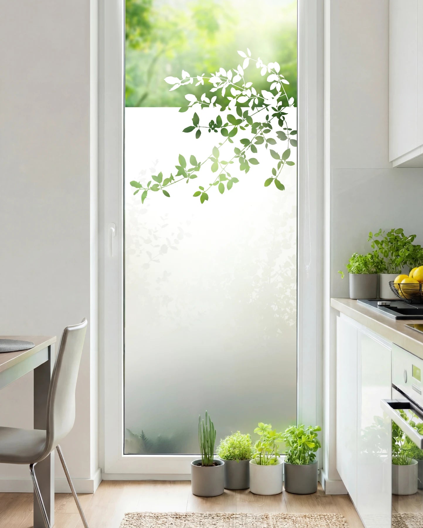 Sichtschutzfolie Äste für Fenster und Glastüren. – Grafolex