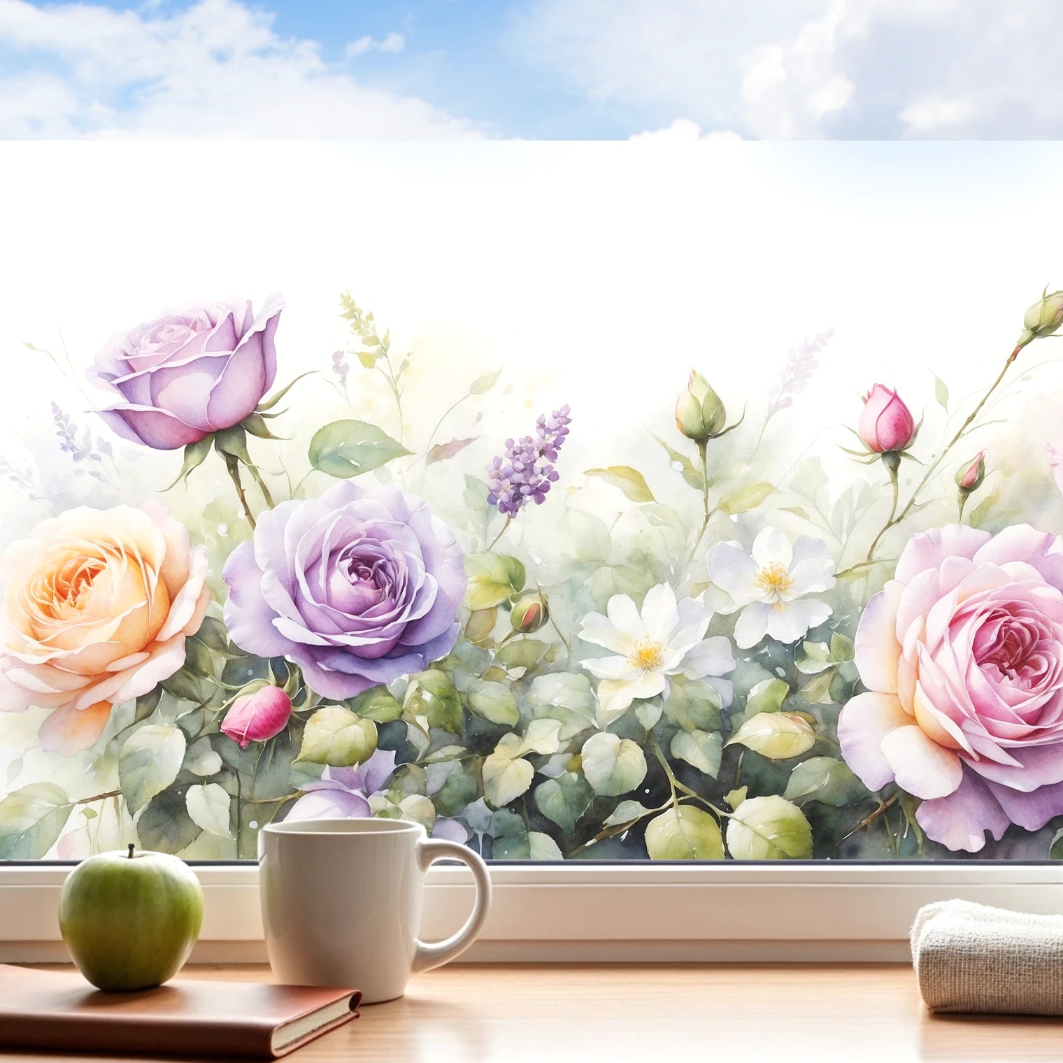 Fensterfolie Motiv Rosen g824