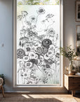Sichtschutzfolie für große Fenster bedruckte Motiv Blumenv