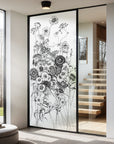 Bedruckte Glastürfolie Motiv Blumen G810