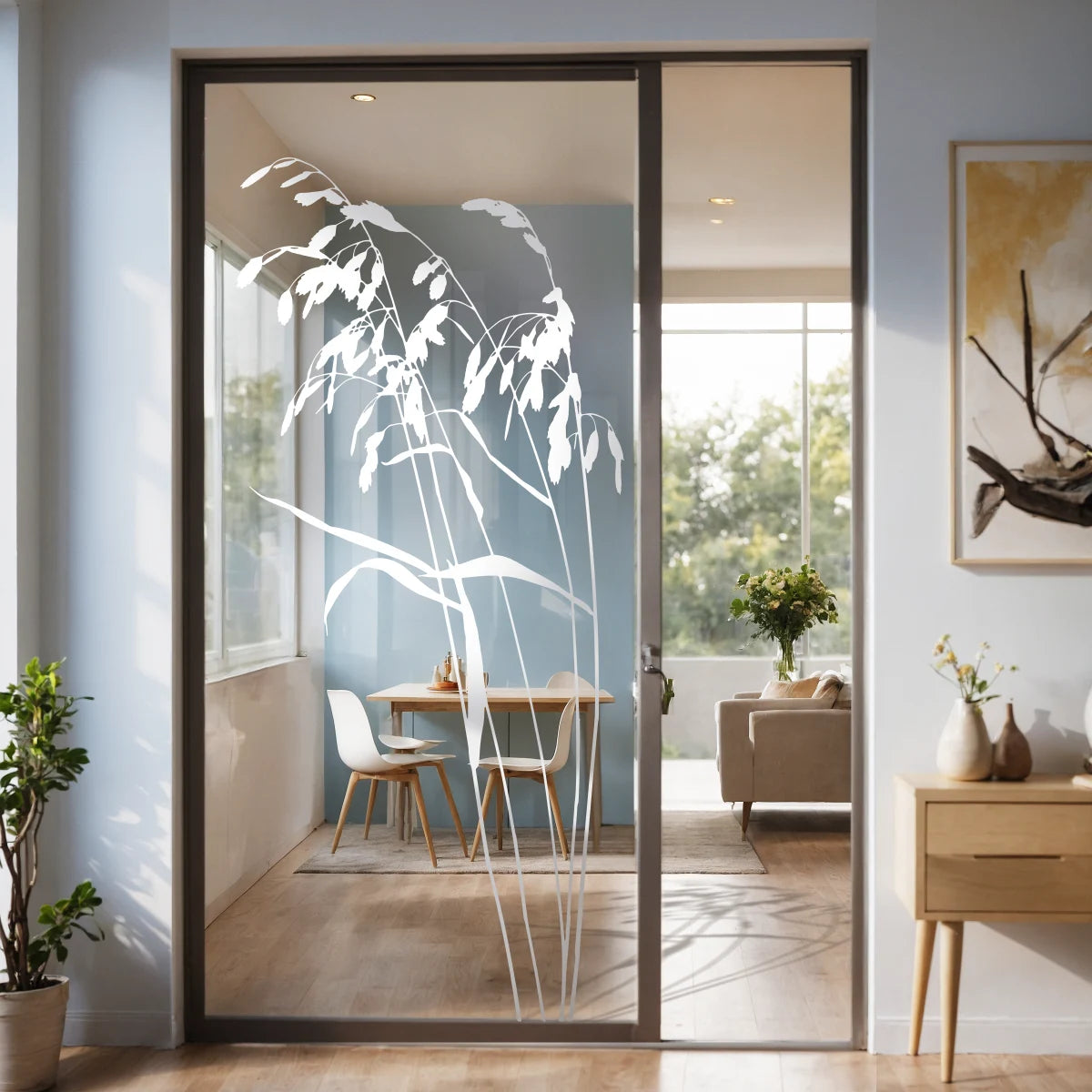 Glastürdekor "Grashalme" Z527