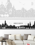 Wandtattoo Skyline Dresden