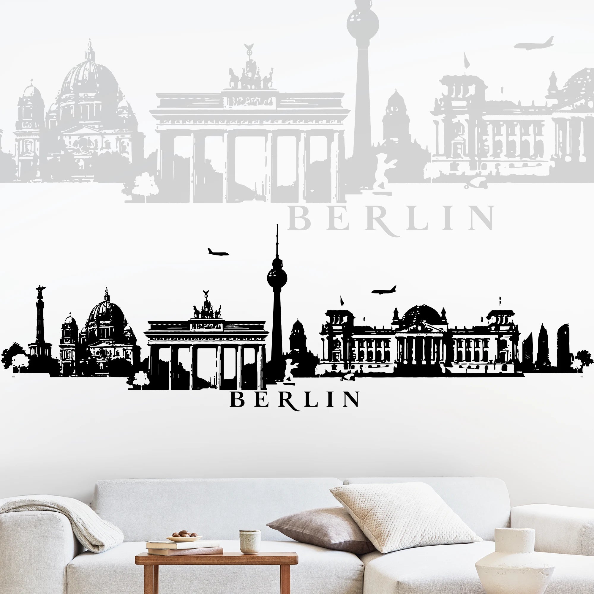 Wandtattoo Skyline Berlin Aufkleber w115