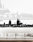 Wandtattoo Wandsticker Köln Skyline
