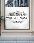 Sichtschutzfolie Glastürfolie Fensterfolie mit Wunschname