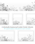 FensterfolieBedruckte Fensterfolie Motiv "Blumen" G803S