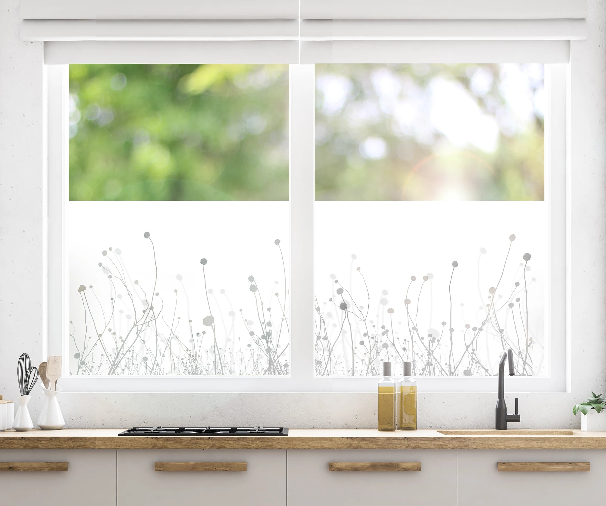 Bedruckte Folie für Fenster Sichtschutzfolie Gras G807 – Grafolex
