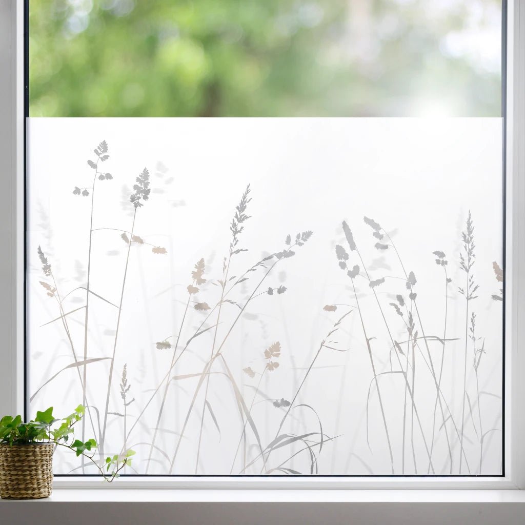 FensterfolieBedruckte Sichtschutzfolie Wildgräser G805