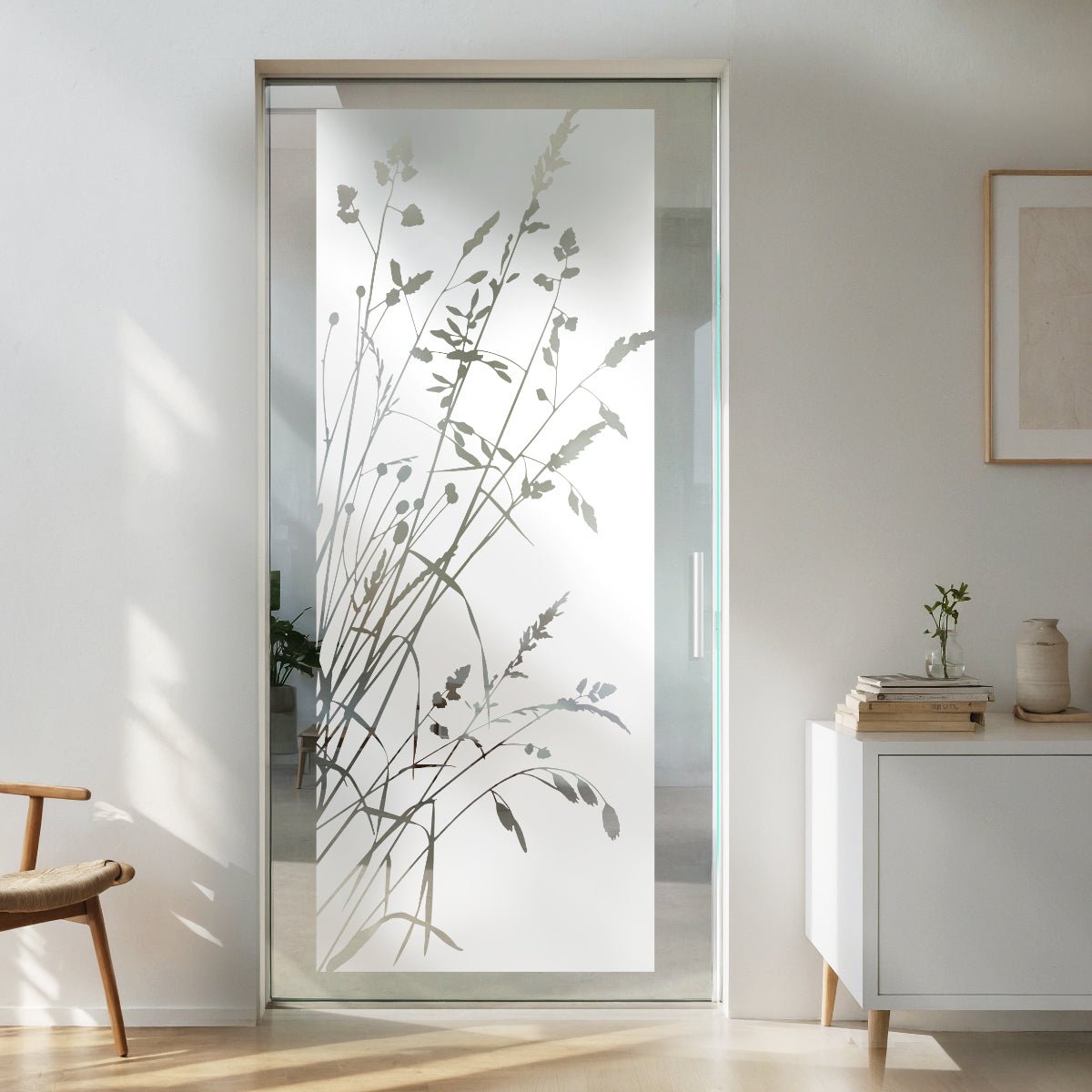 GlasdekorfolieGlasdekorfolie Glastürfolie "Gartengräser". Motiv G534