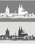 Wandtattoo Skyline Köln w106