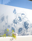 Bedruckte Fensterfolie Sichtschutzfolie Motiv Blumen G802