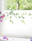 Folie für Fenster Äste und Vogel