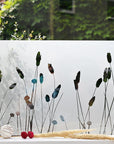 lichtdurchlässige und blickdichte Fensterfolie "Ziergräser" Natur Motiv G422