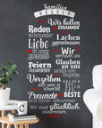 WandtattooWandtattoo Familienregeln. Motiv ws27