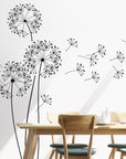 Wandtattoo Pusteblume mit Flugsamen, 151cm hoch, Wandsticker G317