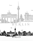 Wandtattoo Skyline Berlin Aufkleber w115