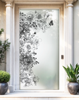 Fensterfolie Sichtschutzfolie Glastürfolie Motiv Blumen