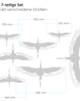 Vogelschutzfolie 7er Set "Störche"