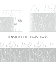 SichtschutzfolieFensterfolie "Gräser" Ausgestanztes Motiv G438