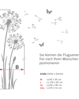 GlasdekorfolieGlasdekorfolie Pusteblume mit Samen. Motiv G332